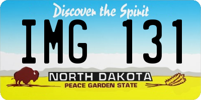 ND license plate IMG131