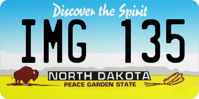 ND license plate IMG135