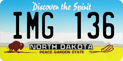 ND license plate IMG136