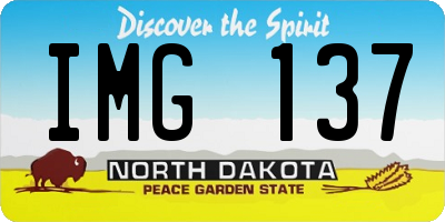 ND license plate IMG137