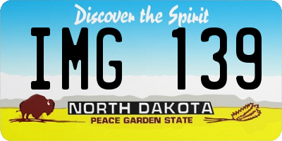 ND license plate IMG139