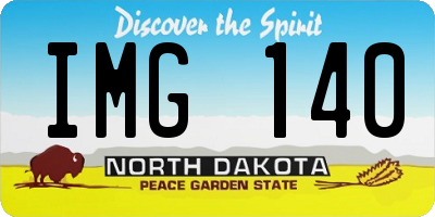 ND license plate IMG140