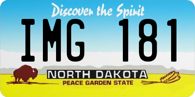 ND license plate IMG181