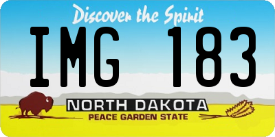 ND license plate IMG183