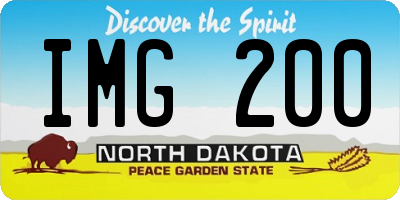 ND license plate IMG200