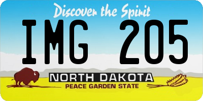 ND license plate IMG205