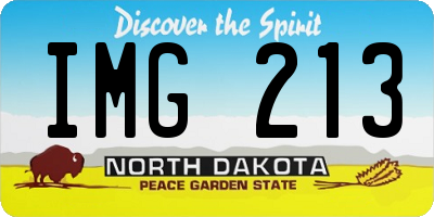 ND license plate IMG213