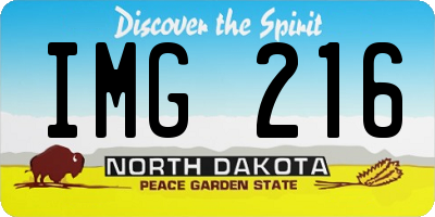 ND license plate IMG216