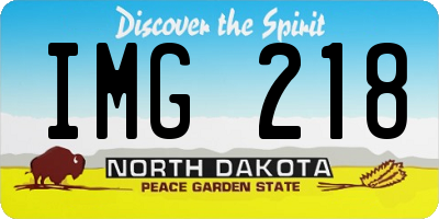ND license plate IMG218