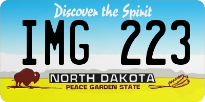 ND license plate IMG223