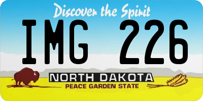 ND license plate IMG226