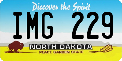 ND license plate IMG229