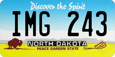 ND license plate IMG243