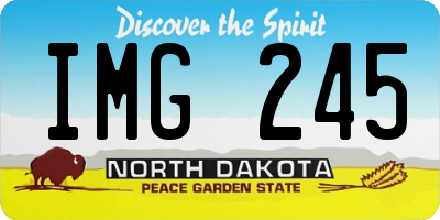 ND license plate IMG245