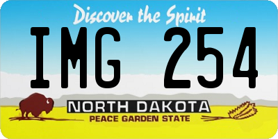 ND license plate IMG254