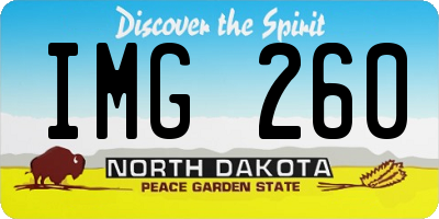 ND license plate IMG260