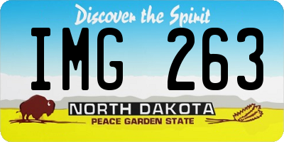 ND license plate IMG263