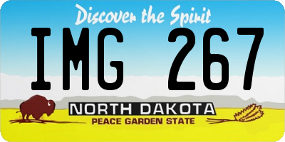 ND license plate IMG267