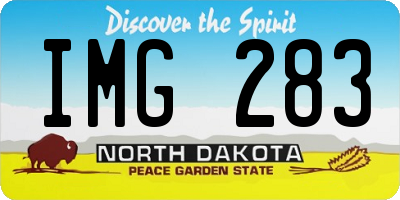 ND license plate IMG283