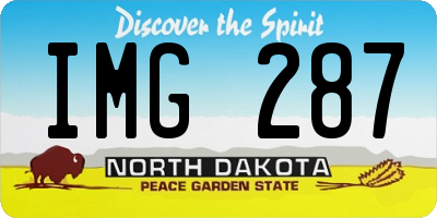 ND license plate IMG287