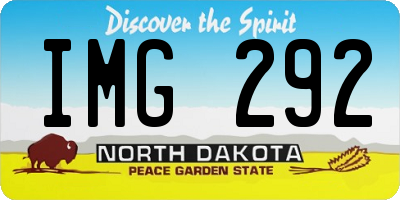 ND license plate IMG292