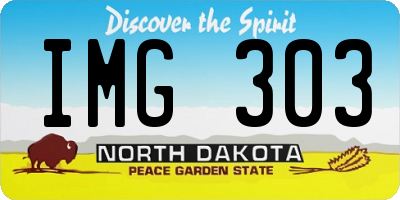ND license plate IMG303