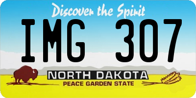 ND license plate IMG307