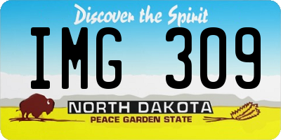ND license plate IMG309