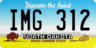 ND license plate IMG312