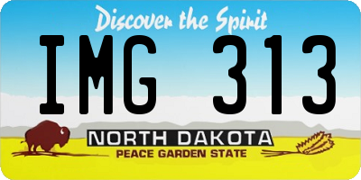 ND license plate IMG313