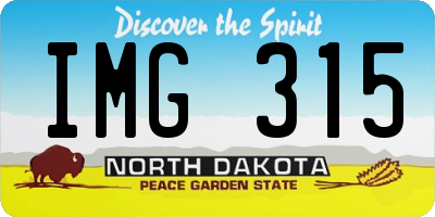 ND license plate IMG315