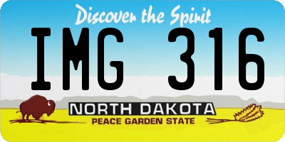ND license plate IMG316