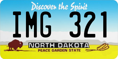 ND license plate IMG321