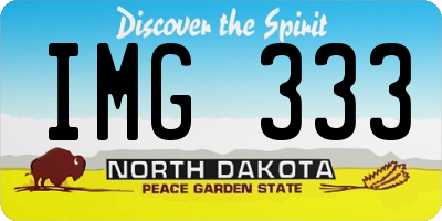 ND license plate IMG333