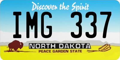 ND license plate IMG337