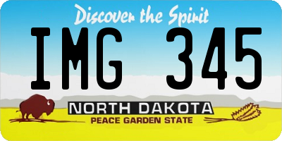 ND license plate IMG345