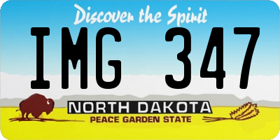 ND license plate IMG347