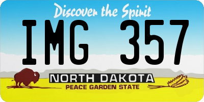 ND license plate IMG357