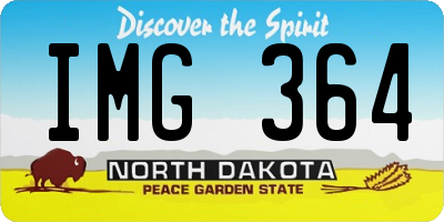 ND license plate IMG364