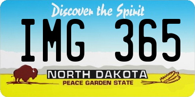 ND license plate IMG365