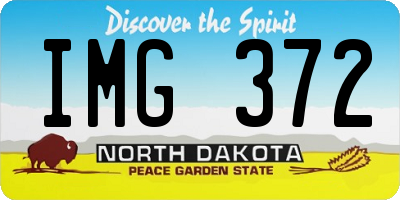 ND license plate IMG372