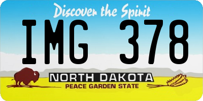 ND license plate IMG378