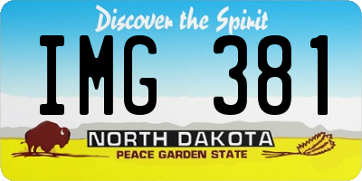 ND license plate IMG381