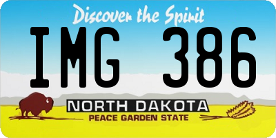 ND license plate IMG386