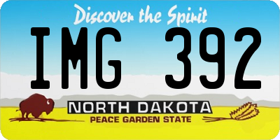 ND license plate IMG392