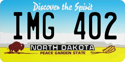 ND license plate IMG402