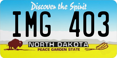 ND license plate IMG403