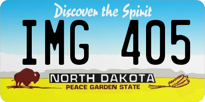 ND license plate IMG405