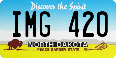ND license plate IMG420