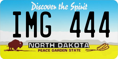 ND license plate IMG444
